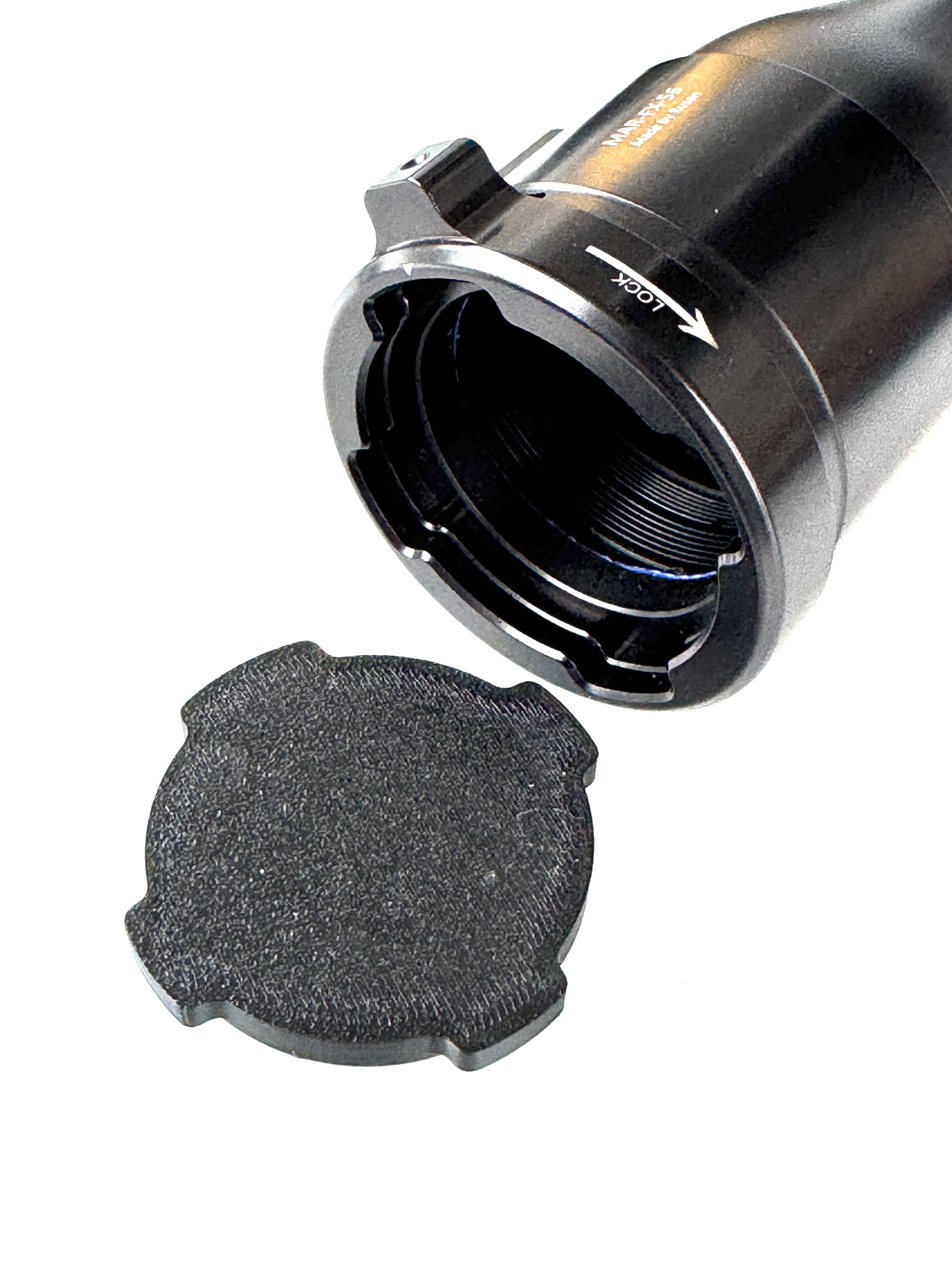 Abdeckkappe für Zielfernrohr mit Rusan Modular Adapter