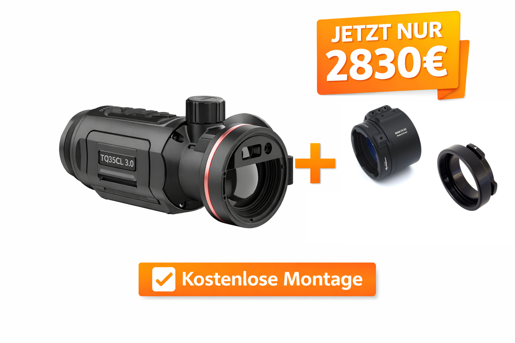 Hikmicro Thunder TQ35CL 3.0 + Rusan Modular Adapter im Set + fertig montiert