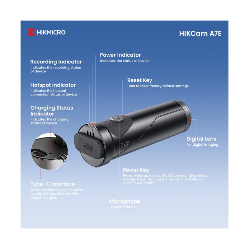 Hikmicro HIKCam A7E Actionkamera